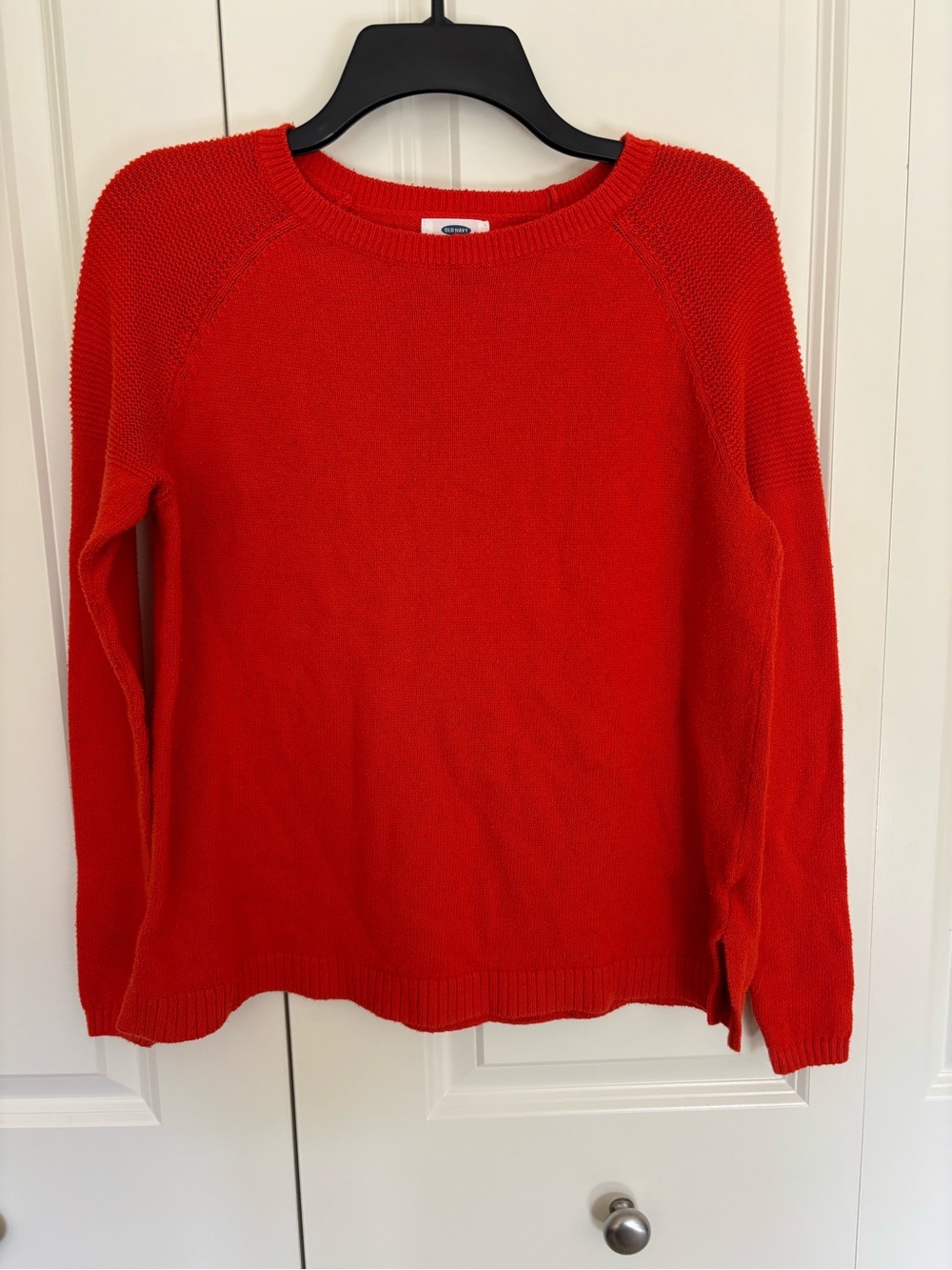 Old navy orangish crewneck Sweater size small